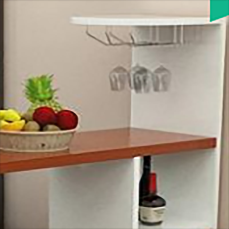 Contemporary Pub Table Specialty 41-inch Bar Table with Wine Rack