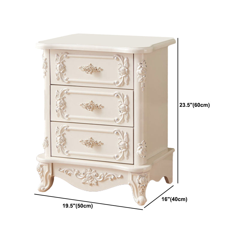 15.74" Wide Accent Chest Modern White Rectangle Chest with Drawers