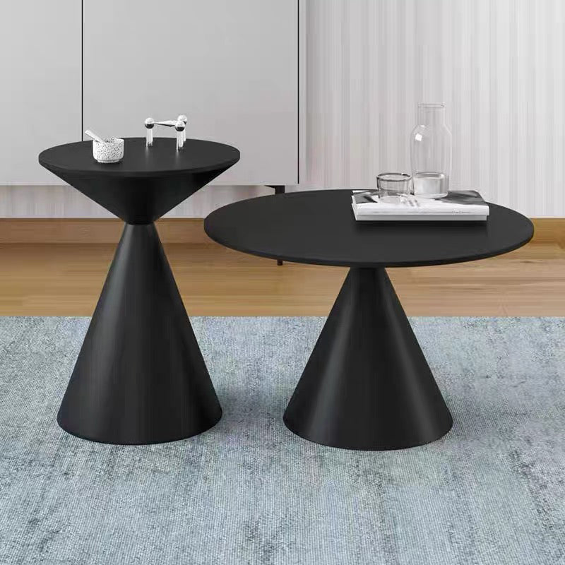 Mid-Century Modern Cocktail Table Pedestal Metal Coffee Table