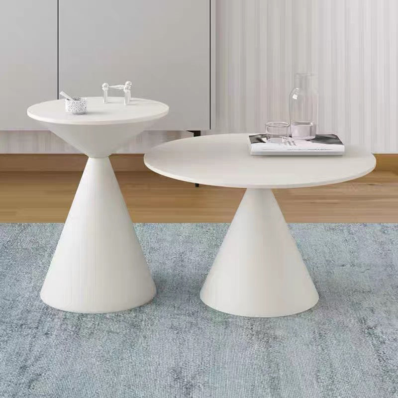 Mid-Century Modern Cocktail Table Pedestal Metal Coffee Table
