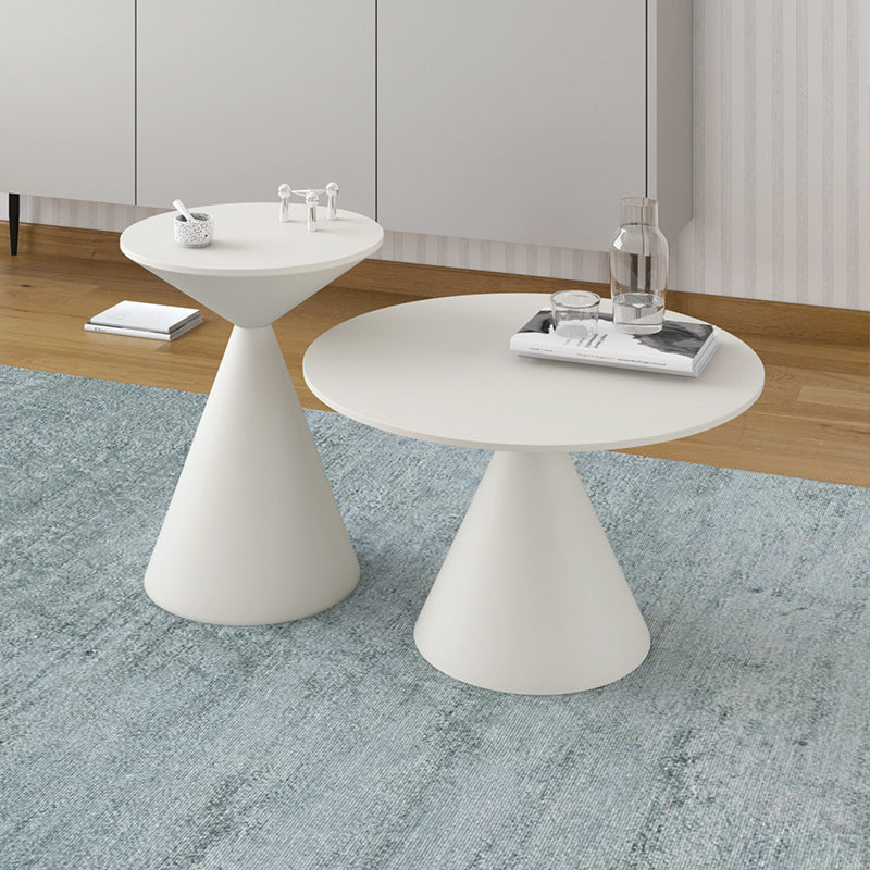 Mid-Century Modern Cocktail Table Pedestal Metal Coffee Table