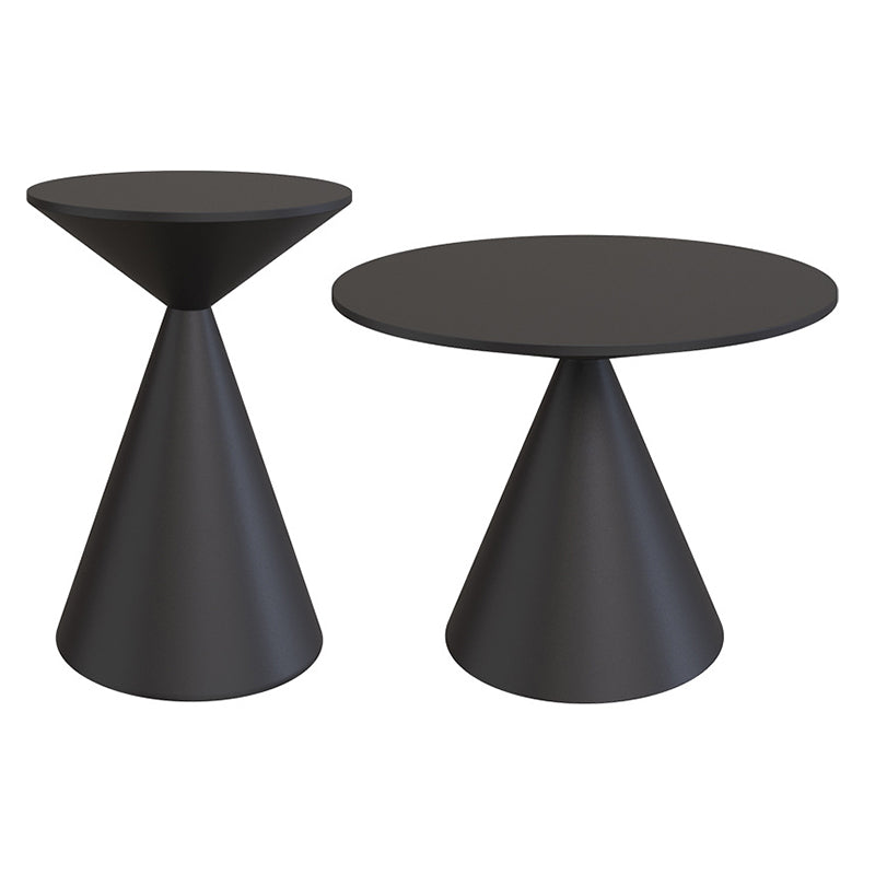 Mid-Century Modern Cocktail Table Pedestal Metal Coffee Table