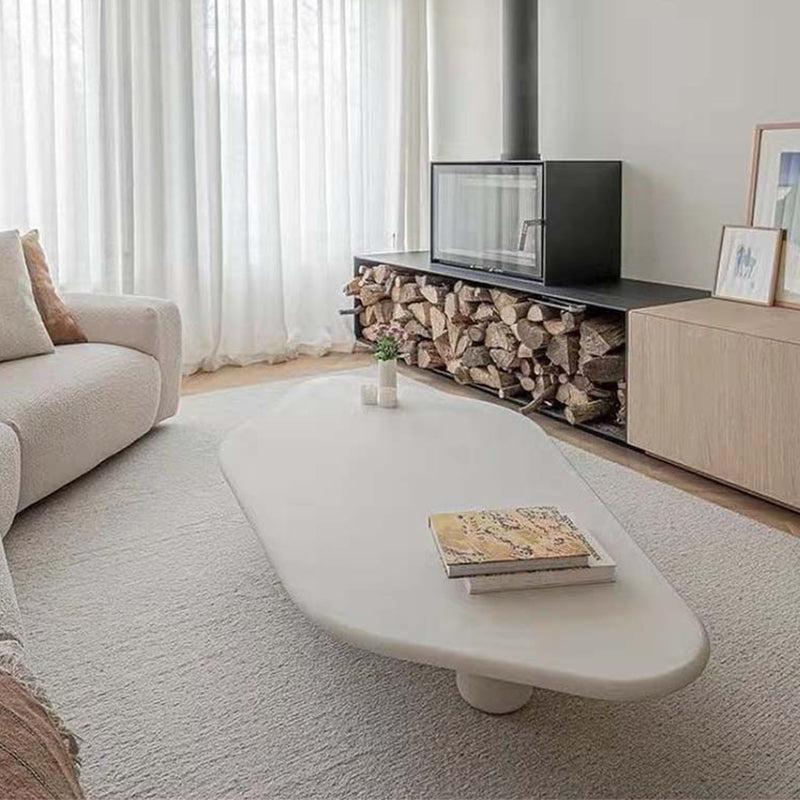 Wooden 3 Legs Coffee Table Scandinavian Style Coffee Table in White