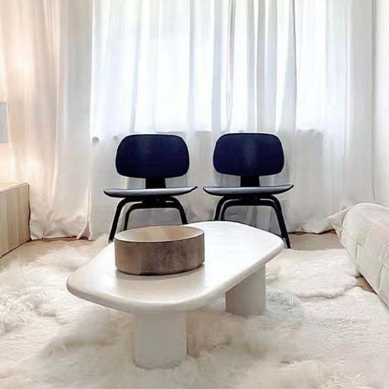 Wooden 3 Legs Coffee Table Scandinavian Style Coffee Table in White