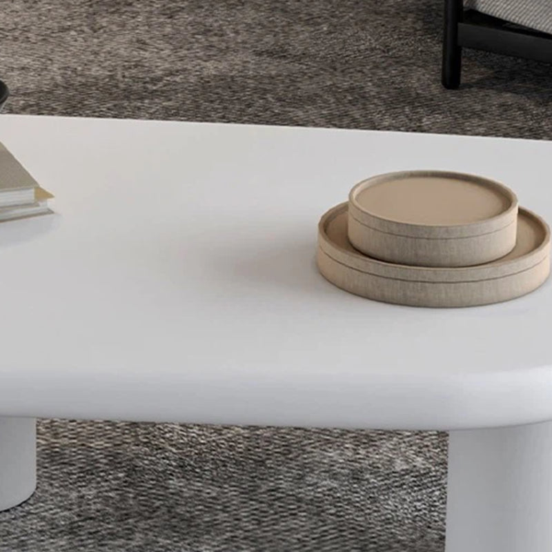 Wooden 3 Legs Coffee Table Scandinavian Style Coffee Table in White