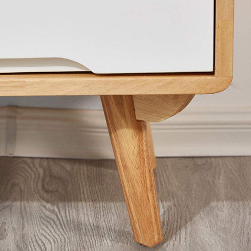 Contemporary with Storage Shelf Solid Wood Rectangular Single Coffee Table