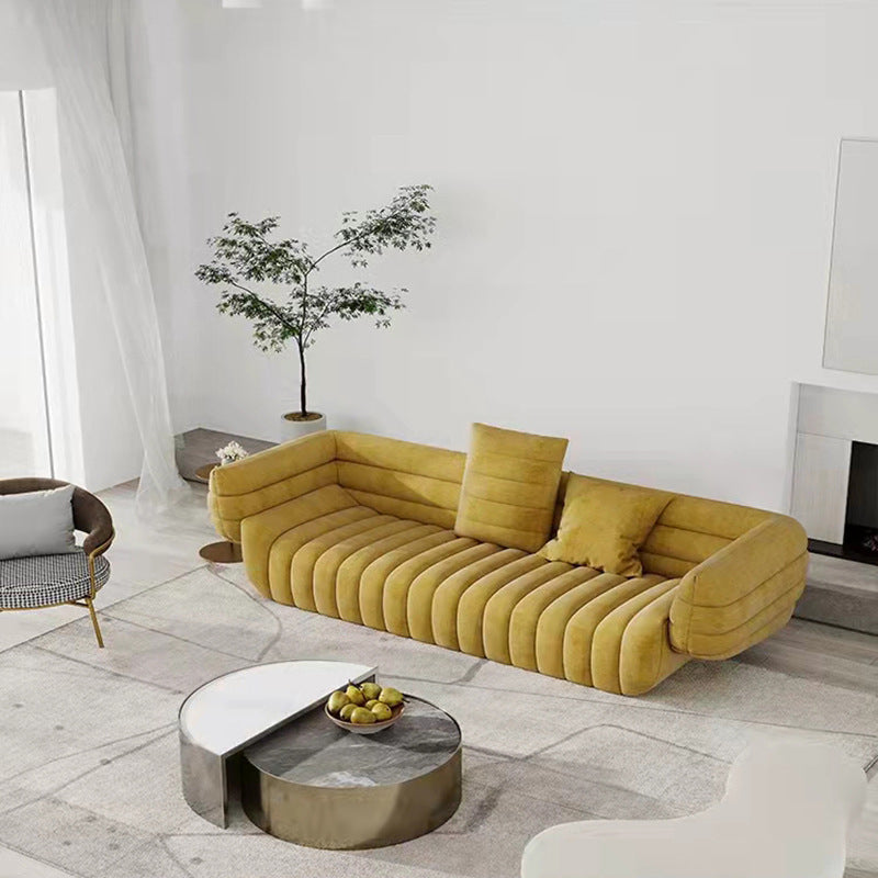 Contemporary Tuxedo Arm Sofa Tight Back Standard Seating for Living Room