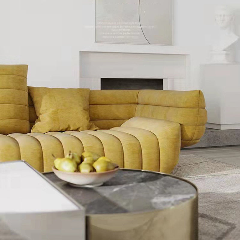 Contemporary Tuxedo Arm Sofa Tight Back Standard Seating for Living Room