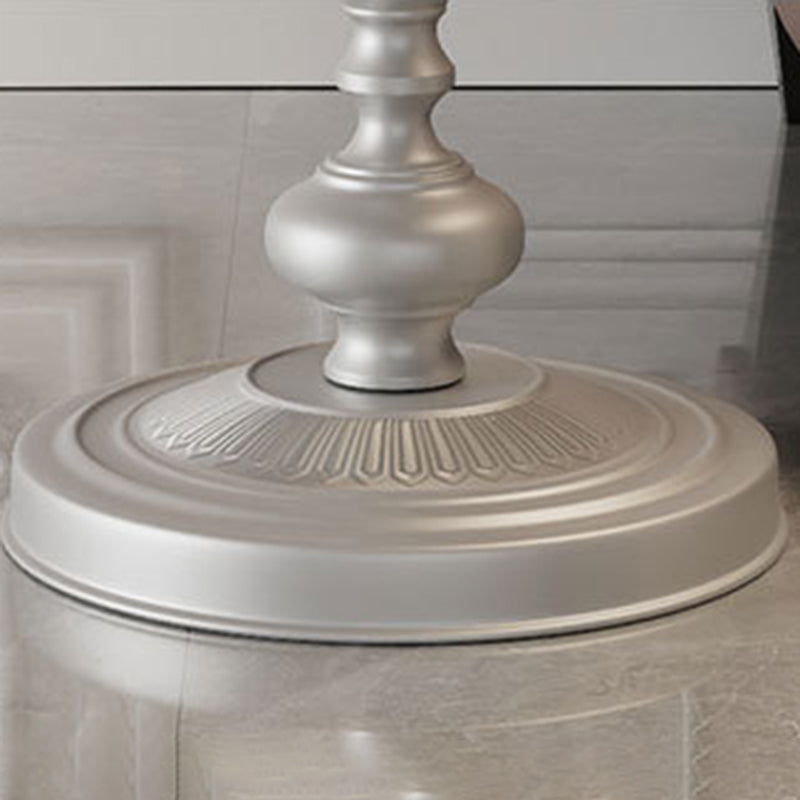 Modern Round Side End Table Pedestal Corner Table for Living Room
