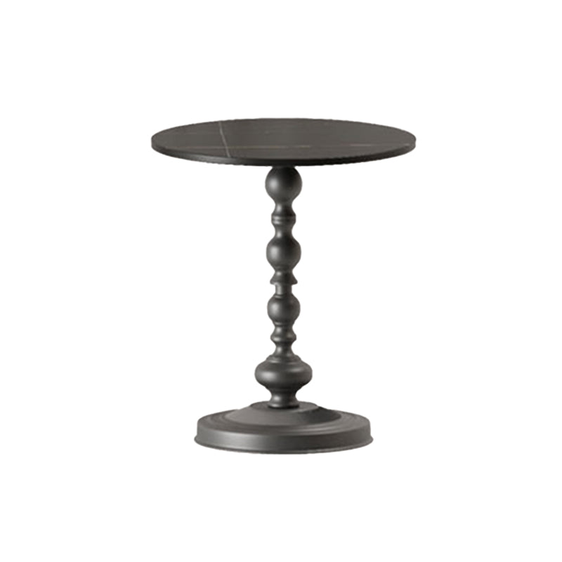 Modern Round Side End Table Pedestal Corner Table for Living Room