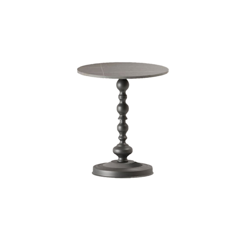 Modern Round Side End Table Pedestal Corner Table for Living Room
