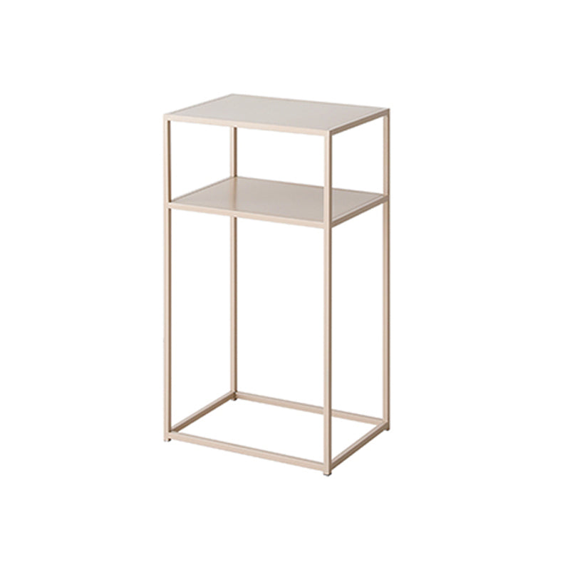 Frame Iron Rectangular End Table Mid-Century Shelf Included Side Table -15.7" W