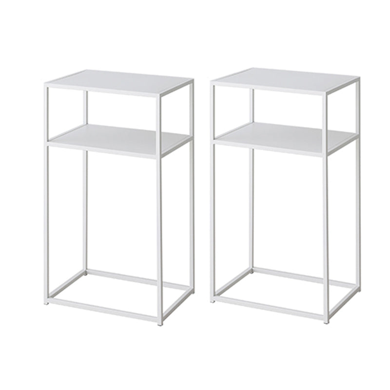 Frame Iron Rectangular End Table Mid-Century Shelf Included Side Table -15.7" W