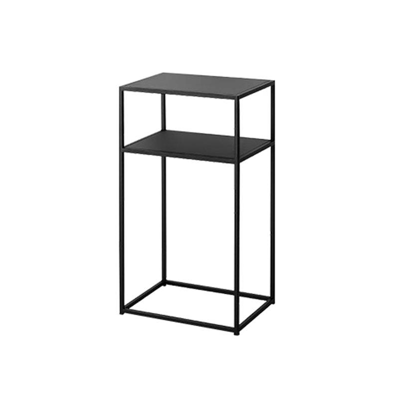 Frame Iron Rectangular End Table Mid-Century Shelf Included Side Table -15.7" W