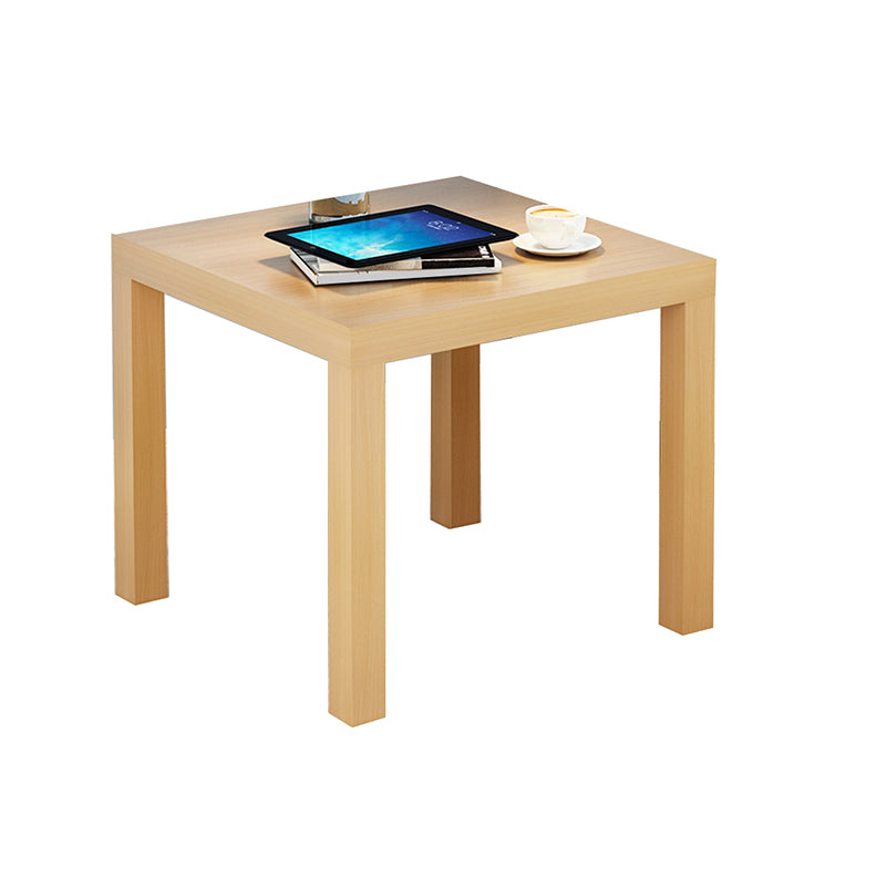 Contemporary Square Side End Table Wood 4 Legs End Slide Table