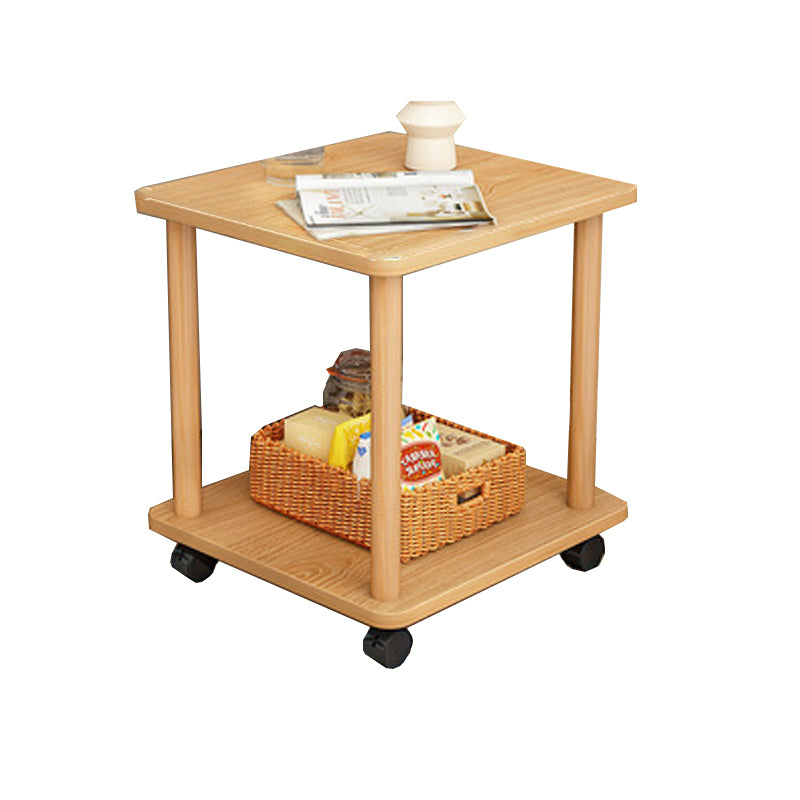 Modernistic Geometric End Slide Table 18.5" Tall Side End Table