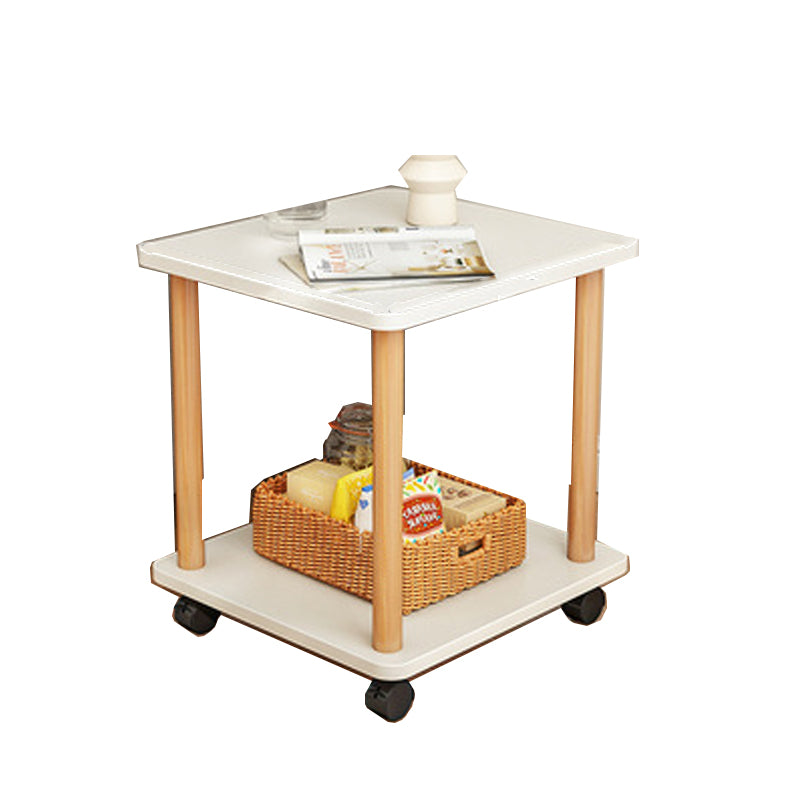Modernistic Geometric End Slide Table 18.5" Tall Side End Table