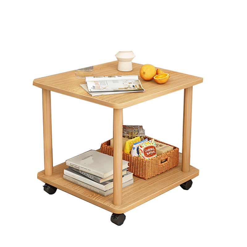 Modernistic Geometric End Slide Table 18.5" Tall Side End Table