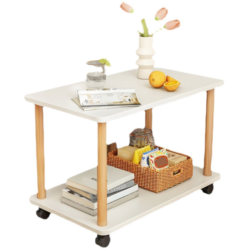 Modernistic Geometric End Slide Table 18.5" Tall Side End Table