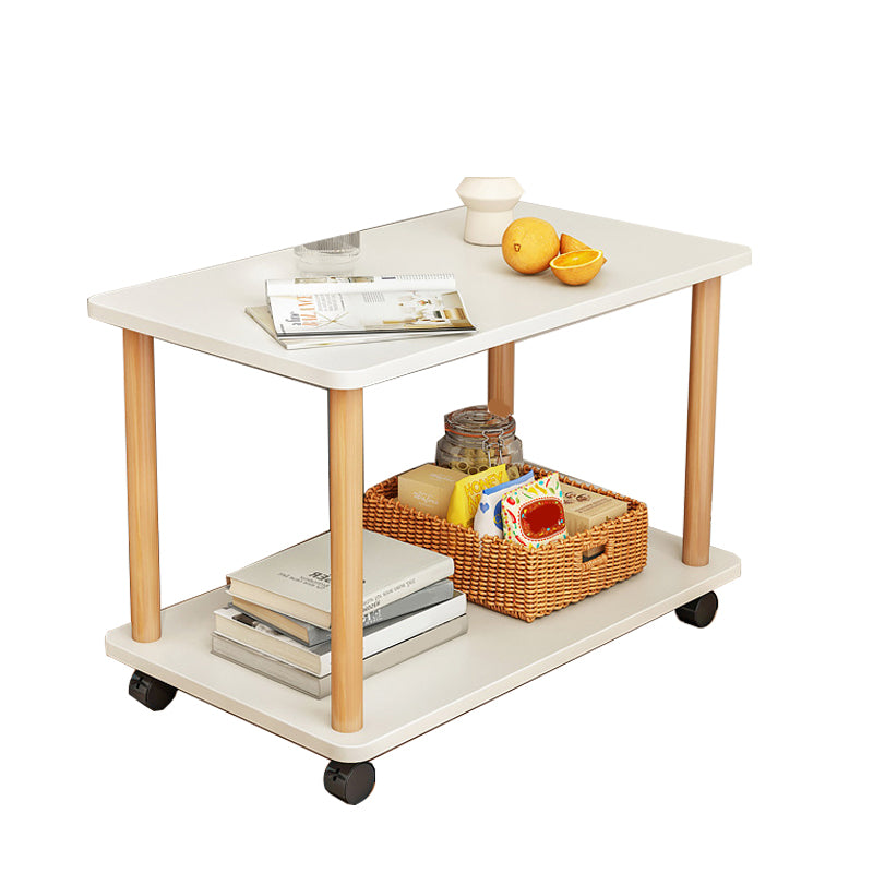 Modernistic Geometric End Slide Table 18.5" Tall Side End Table