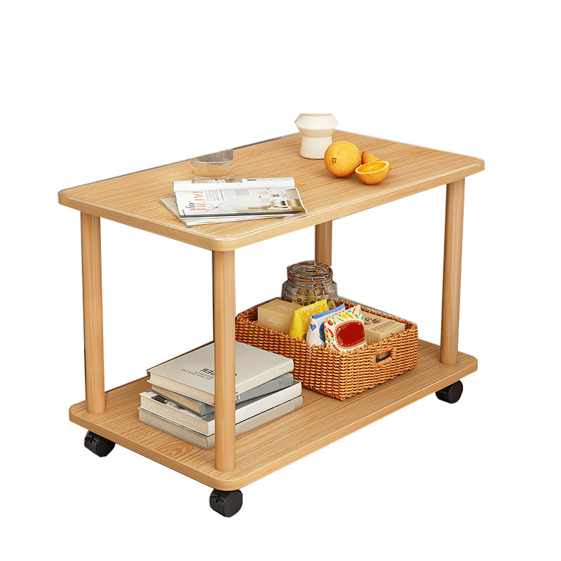 Modernistic Geometric End Slide Table 18.5" Tall Side End Table