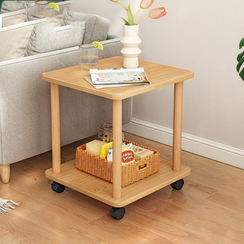 Modernistic Geometric End Slide Table 18.5" Tall Side End Table