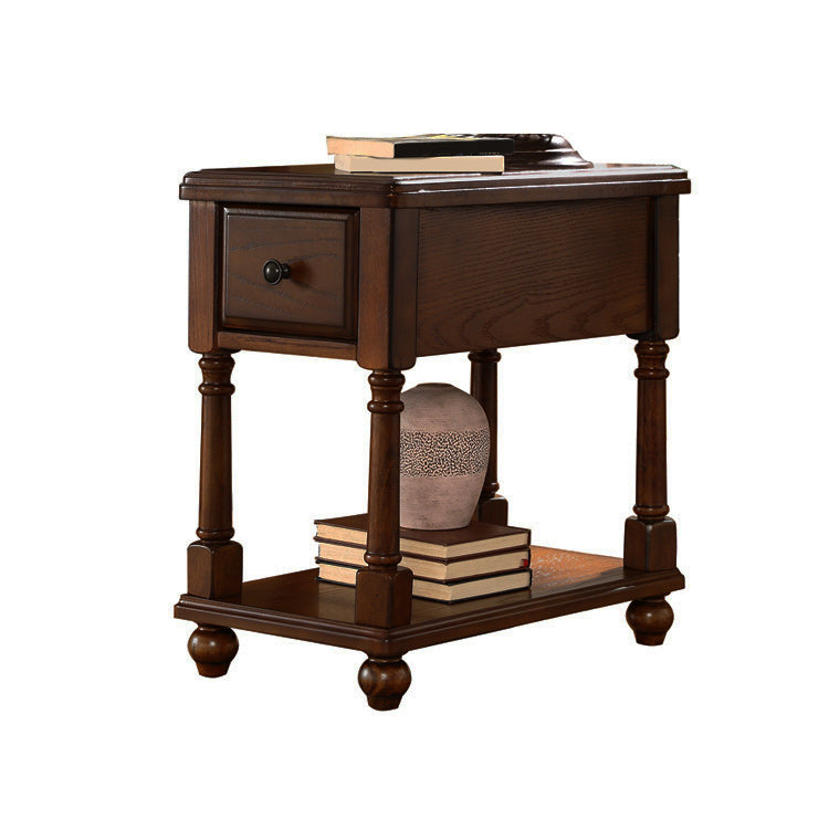 22.8" Tall 4 Legs End Table Contemporary Rectangular Side Table