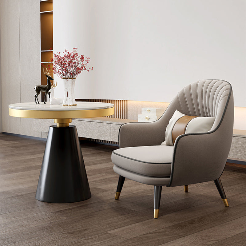 Velvet Accent Armchair 21.65" Wide Arms Included Chair for Living Room