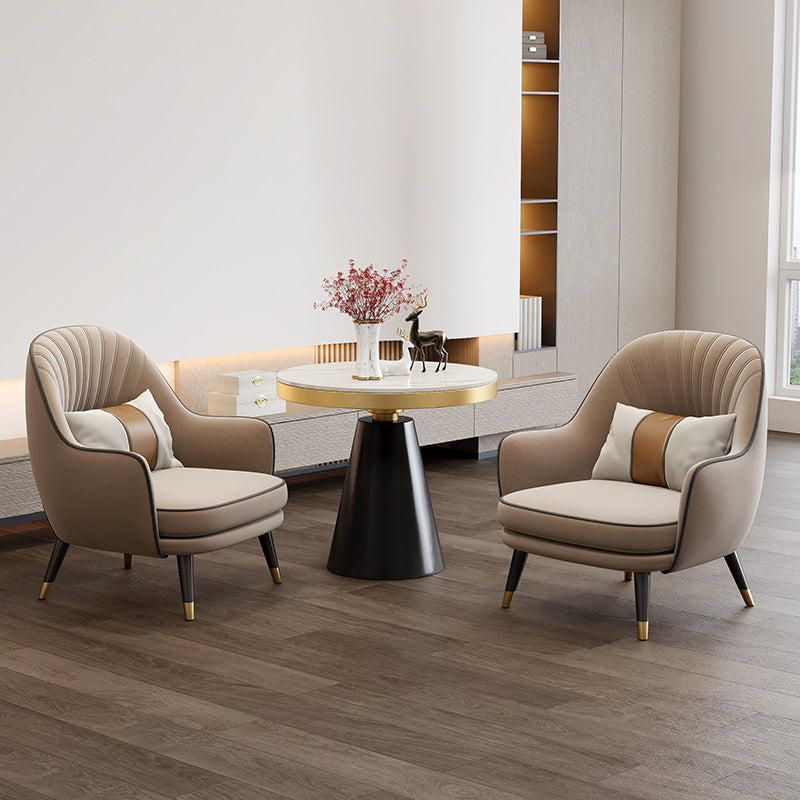 Velvet Accent Armchair 21.65" Wide Arms Included Chair for Living Room