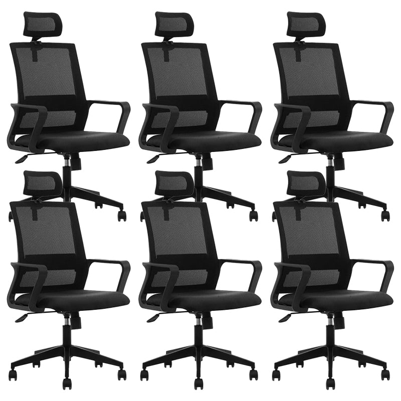Contemporary Adjustable Office Chair Mid-Back Swivel Desk Chair