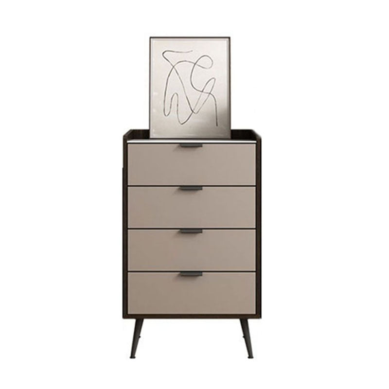Contemporary Bedroom Stone Storage Chest Vertical Chest with Drawers