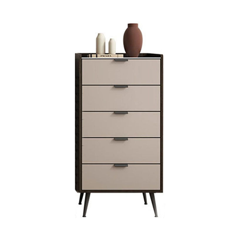 Contemporary Bedroom Stone Storage Chest Vertical Chest with Drawers