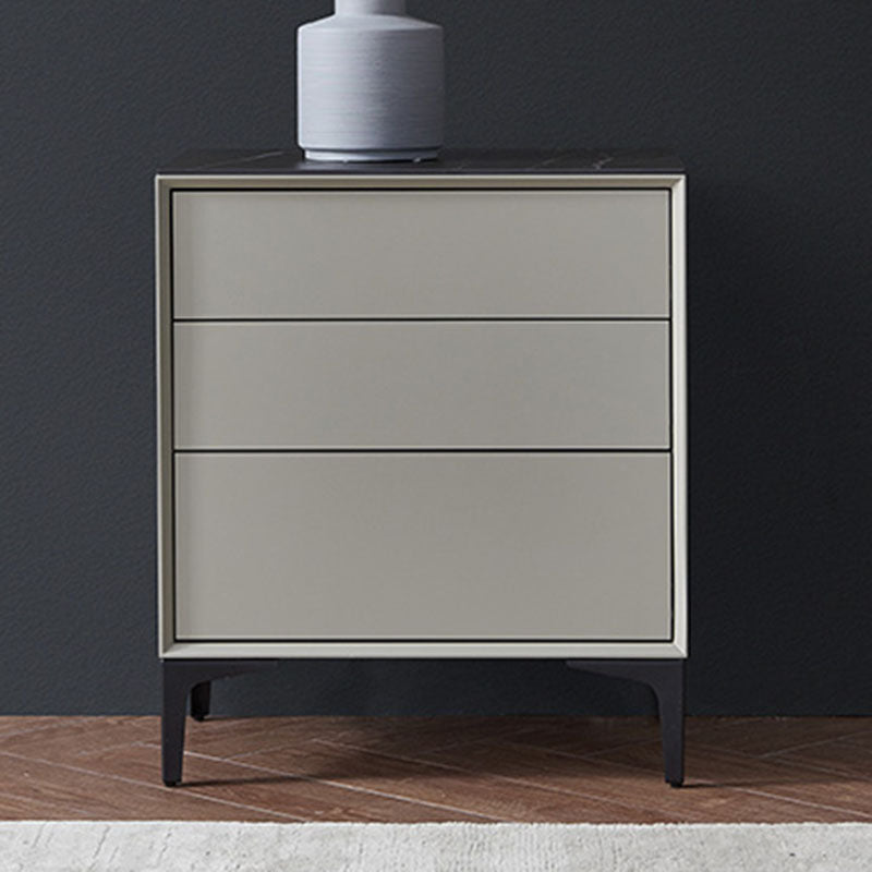 Bedroom Contemporary Stone Storage Chest Vertical Chest with Drawers