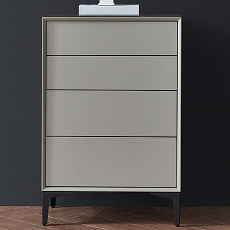 Bedroom Contemporary Stone Storage Chest Vertical Chest with Drawers