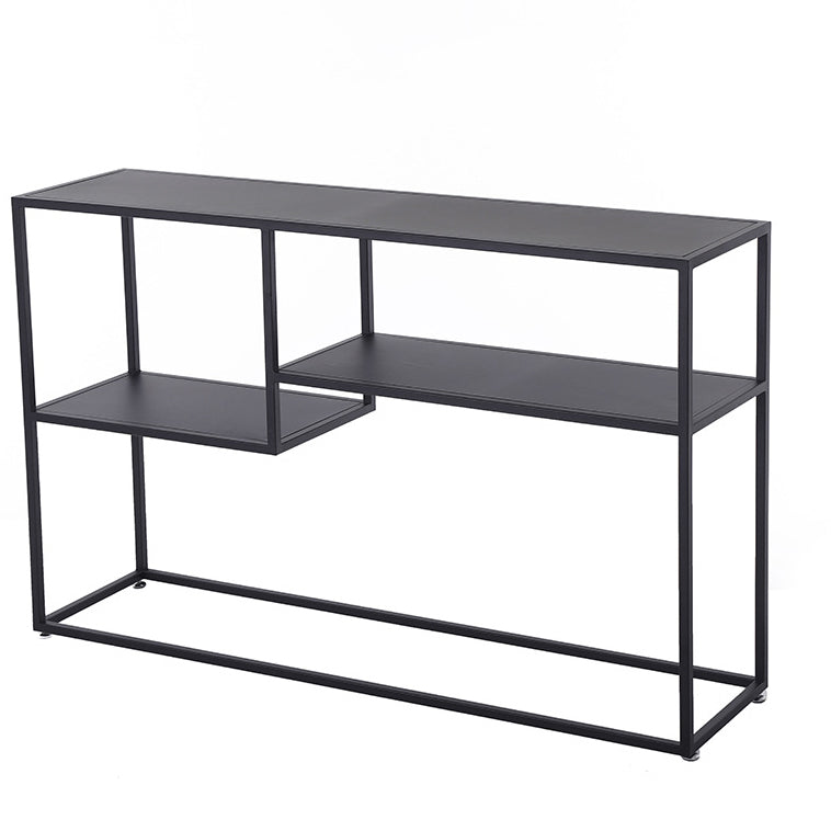 29.53-inch Tall Modern Console Table Iron Accent Table with Shelves