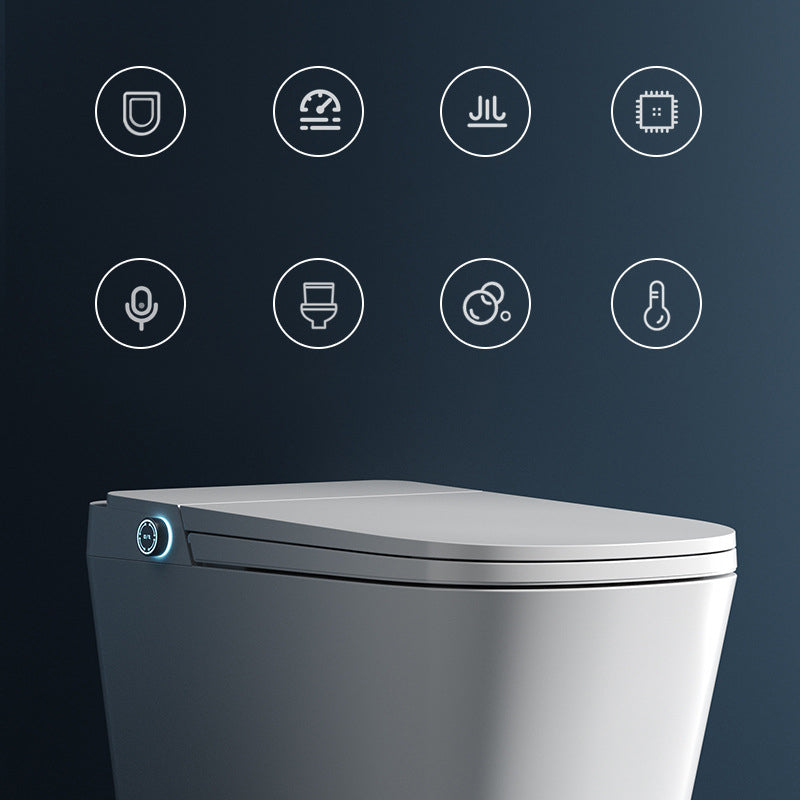 Modern Heated Seat Floor Mounted Urine Toilet Siphon Jet Toilet Bowl with Toilet Seat