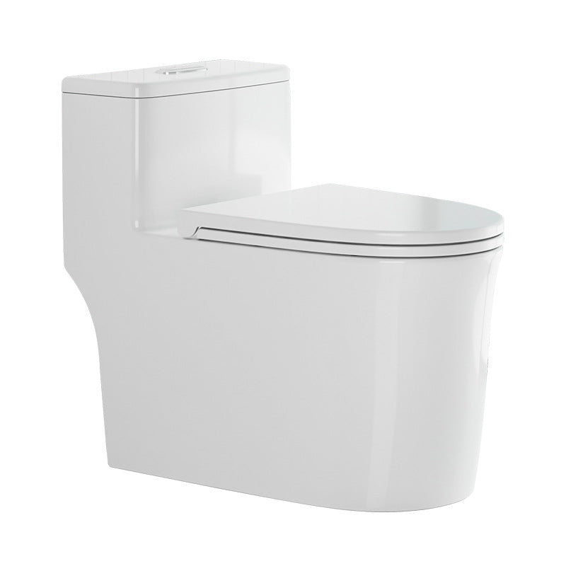 Traditional One Piece Toilet Floor Mounted White Toilet Bowl for Washroom