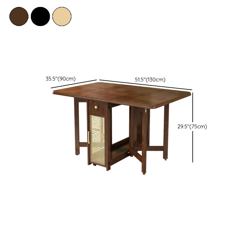 Wood Top Table Mid-Century Modern Table with Pedestal Base,35.43"W x 51.18"L x 29.53"H
