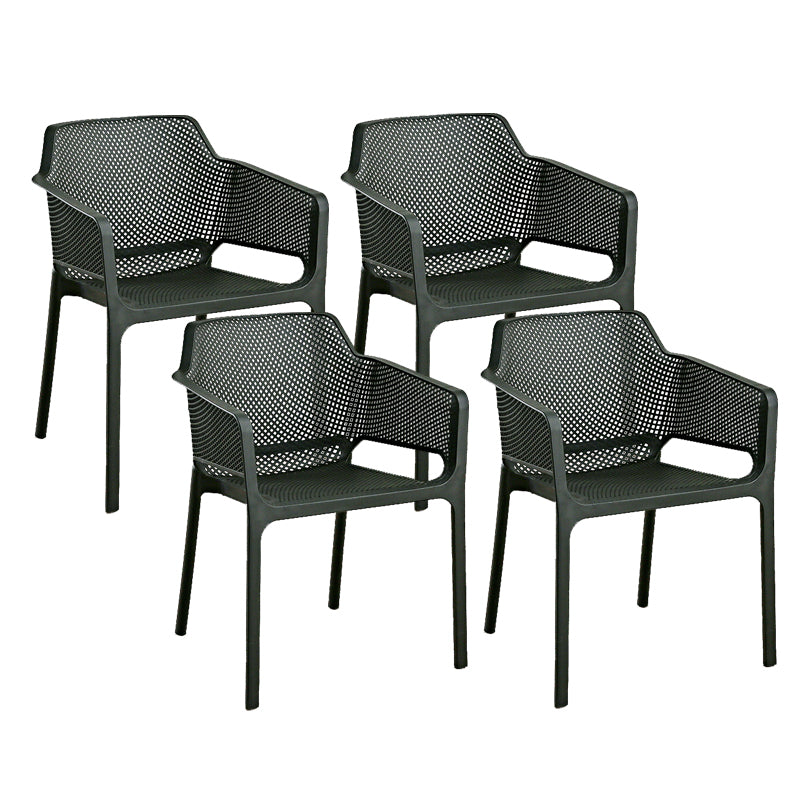 Designer Style Arm Chair Plastic Cross Back Side Chair for Restaurant
