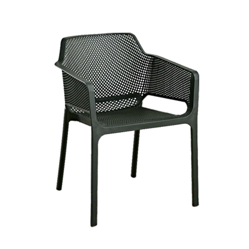 Designer Style Arm Chair Plastic Cross Back Side Chair for Restaurant