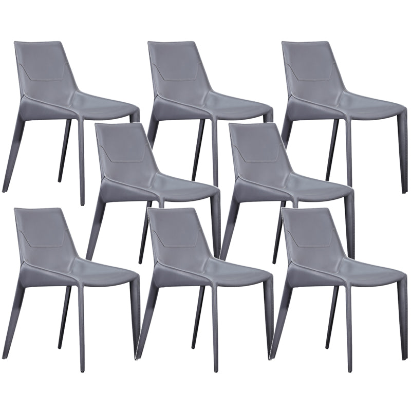Contemporary Upholstered Dining Chairs Faux Leather Dining Room Chair