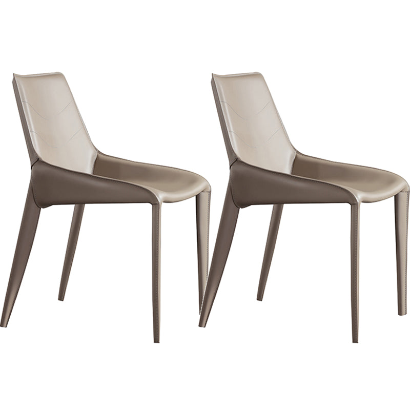 Contemporary Upholstered Dining Chairs Faux Leather Dining Room Chair