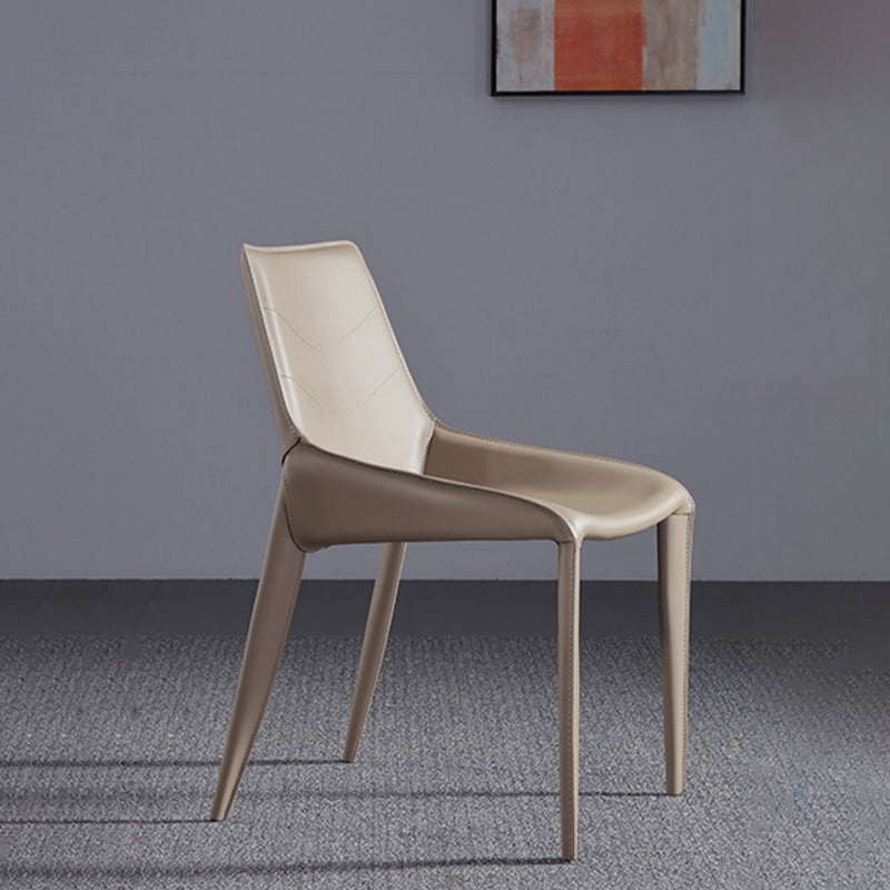 Contemporary Upholstered Dining Chairs Faux Leather Dining Room Chair