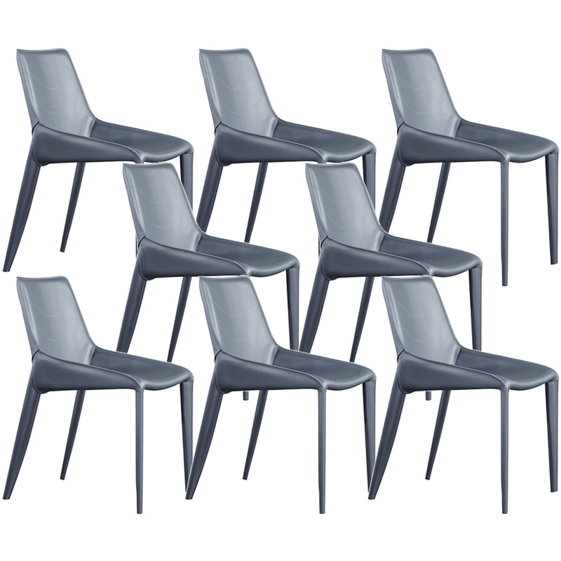 Contemporary Upholstered Dining Chairs Faux Leather Dining Room Chair