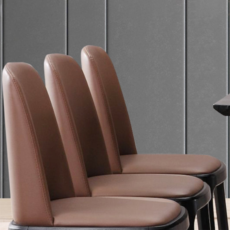 Industrial Dining Side Chair Upholstered Dining Accent Chair