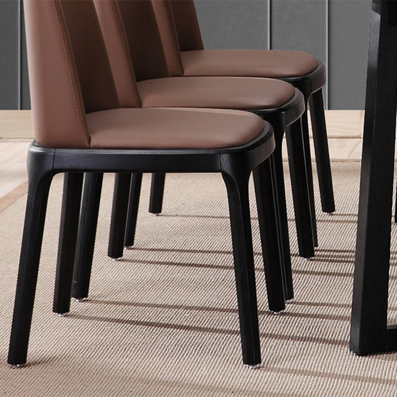 Industrial Dining Side Chair Upholstered Dining Accent Chair