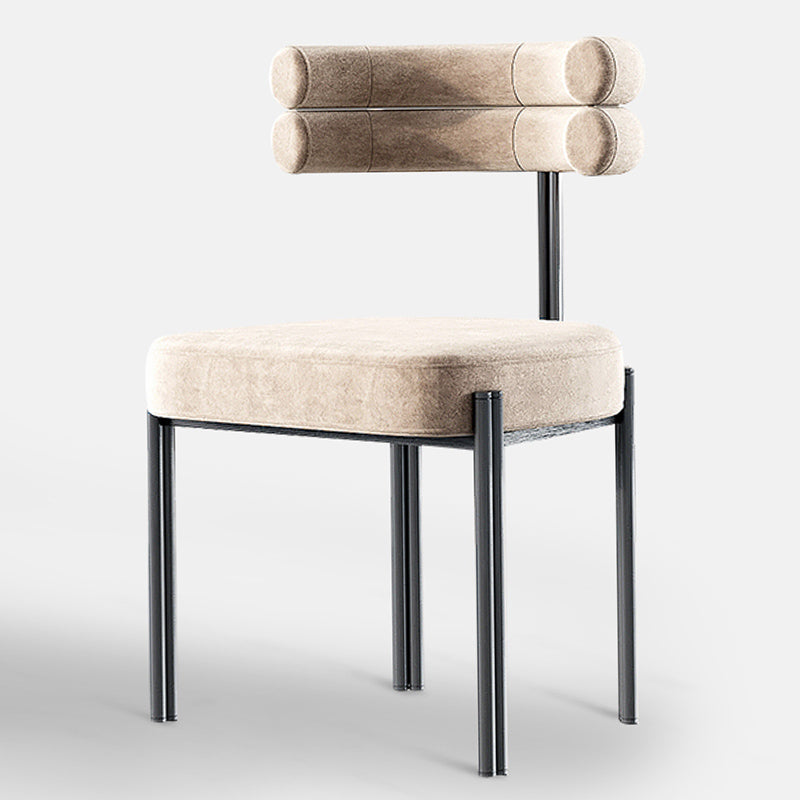 Upholstered Dining Room Chair Modern Open Back Dining Side Chair