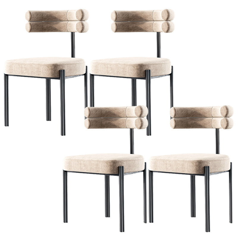 Upholstered Dining Room Chair Modern Open Back Dining Side Chair