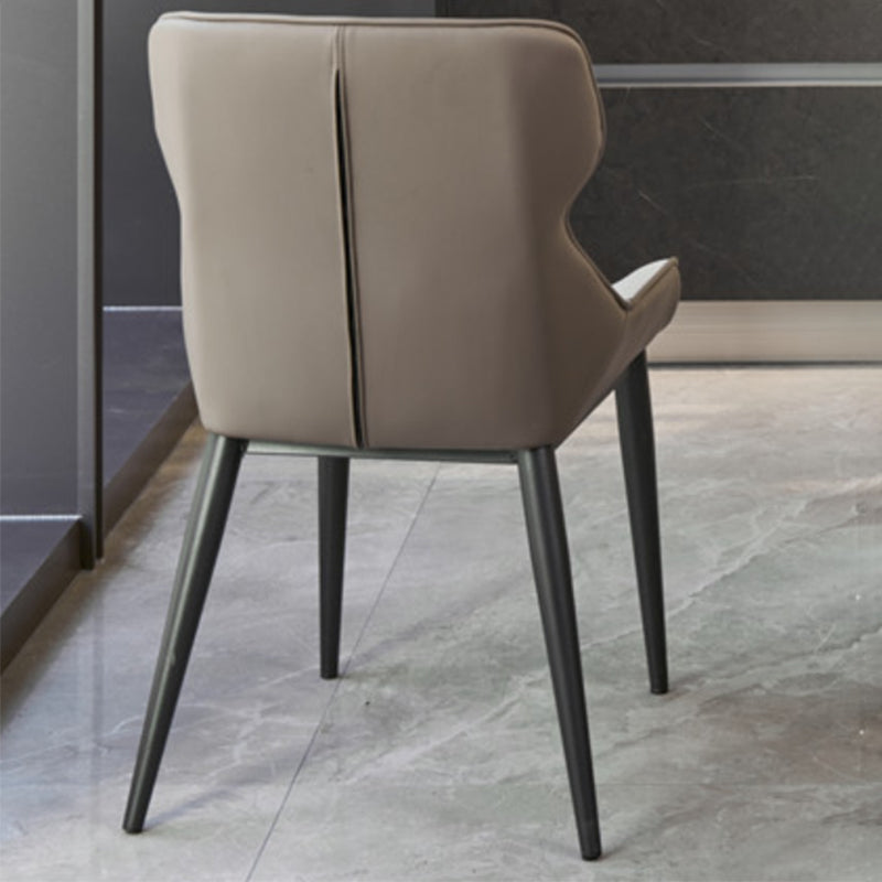 Industrial Dining Accent Chair Upholstered Side Chair for Home