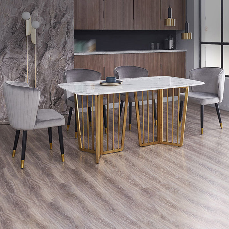 Glam Parsons Armless Dining Chairs Upholstered Dining Side Chair